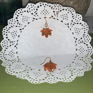 Polymer clay fall leaves earrings from Etsy